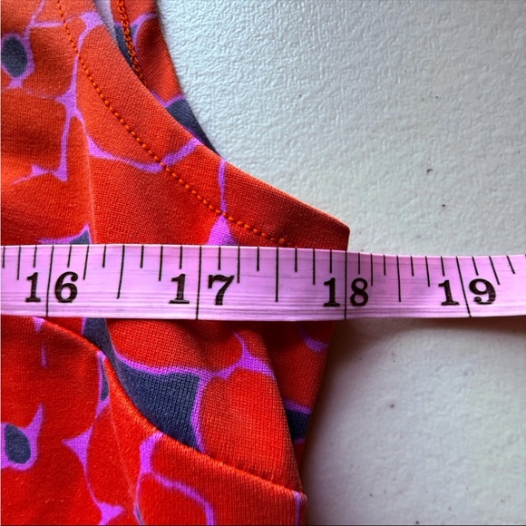 MAHI GOLD Vibrant Red & Blue Sleeveless Sheath Mini Dress M Preppy Athleisure - Picture 5 of 7